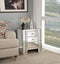 Nysa Night Table, Mirrored